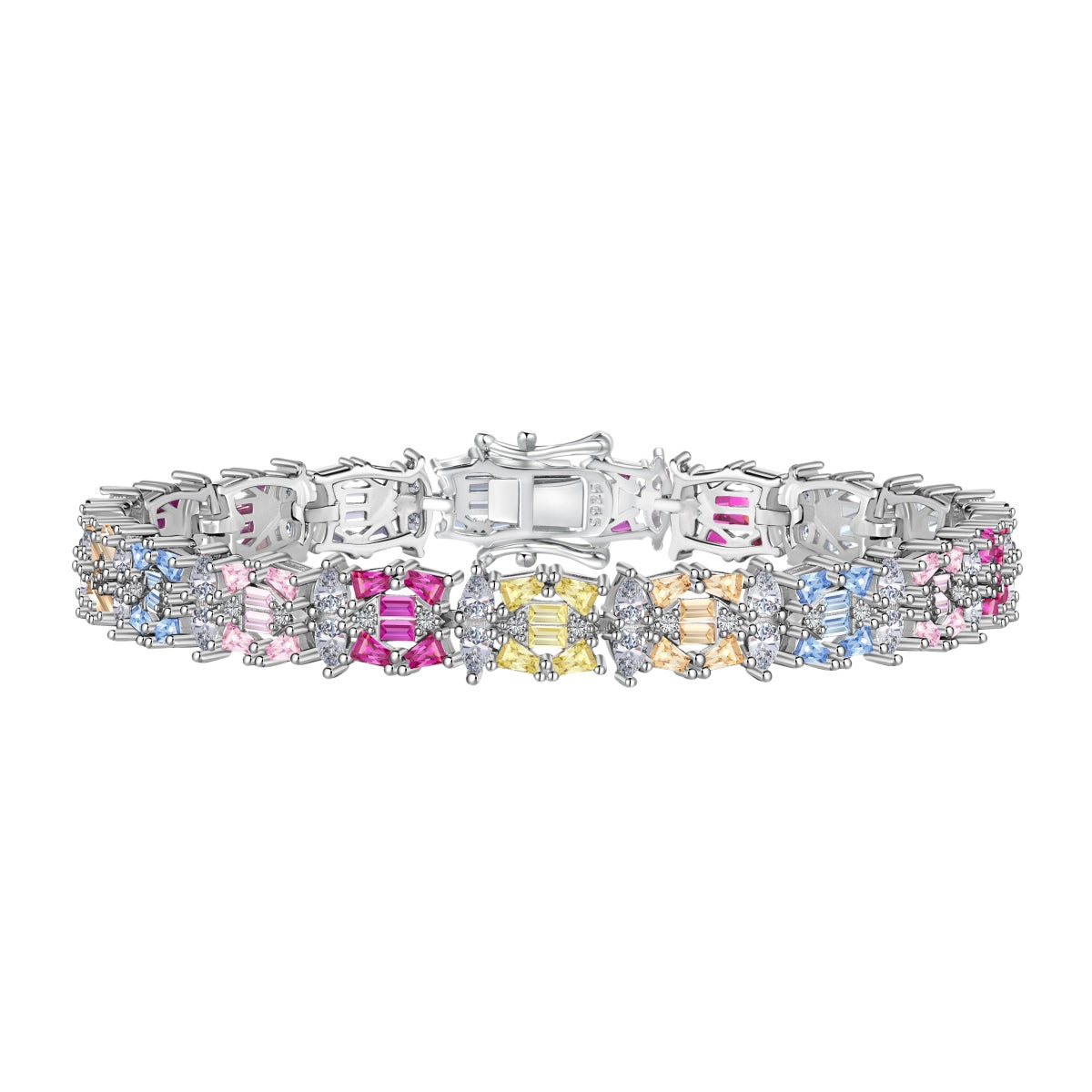 [Reverie Jewels]Delicate Colorful Multi Cut Party Bracelet