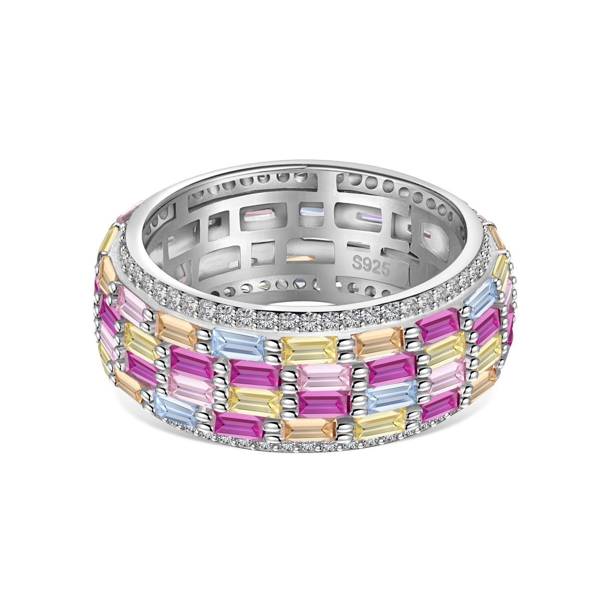 [Reverie Jewels]Radiant Colorful Radiant Cut Daily Ring