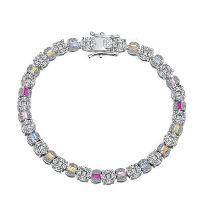 [Reverie Jewels]Dazzling Radiant Multi Cut Daily Bracelet