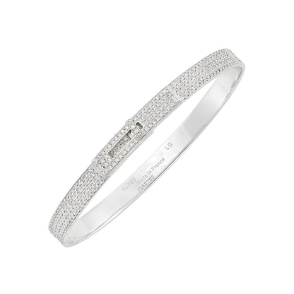 [⭐Reverie Jewels]HM KELLY BRACELET IN SILVER AND FULL PAVE DIAMOND