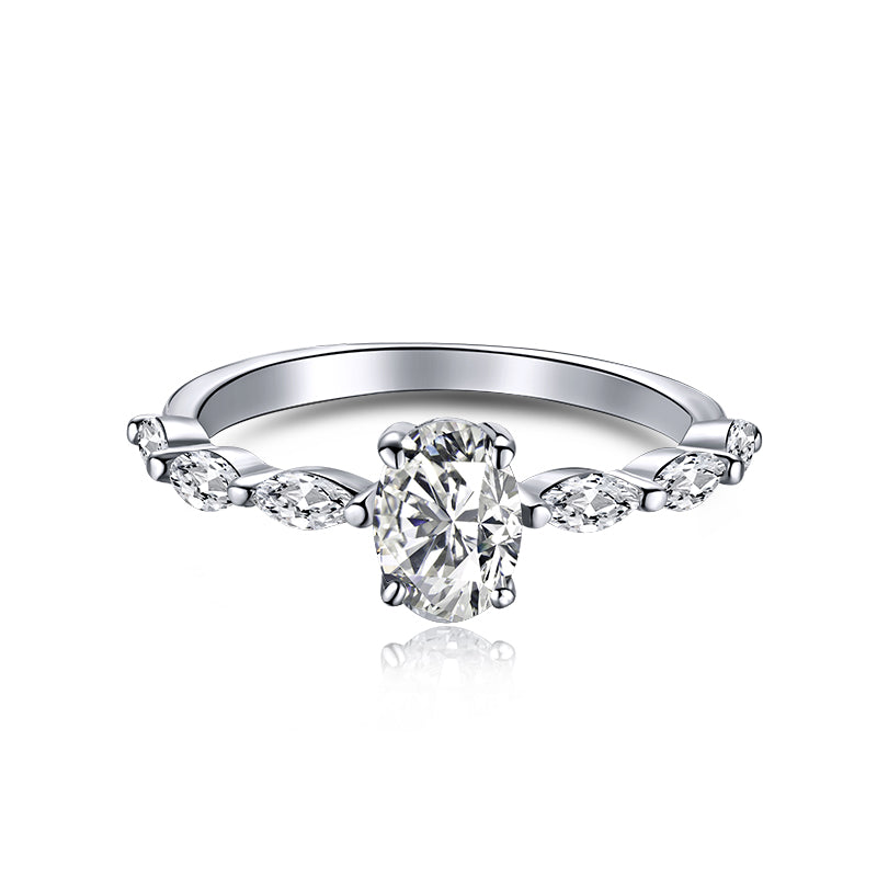 [Reverie Jewels]0.75 Carat Luxurious Vibrant Elongated Cushion Cut Daily Ring