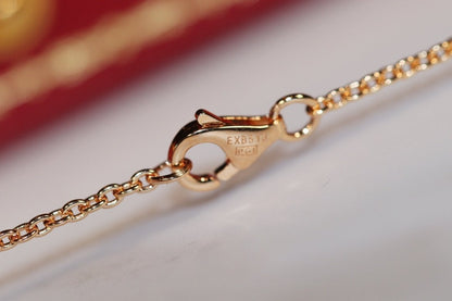 [⭐Reverie Jewels]LOVE NECKLACE PINK GOLD AND SILVER