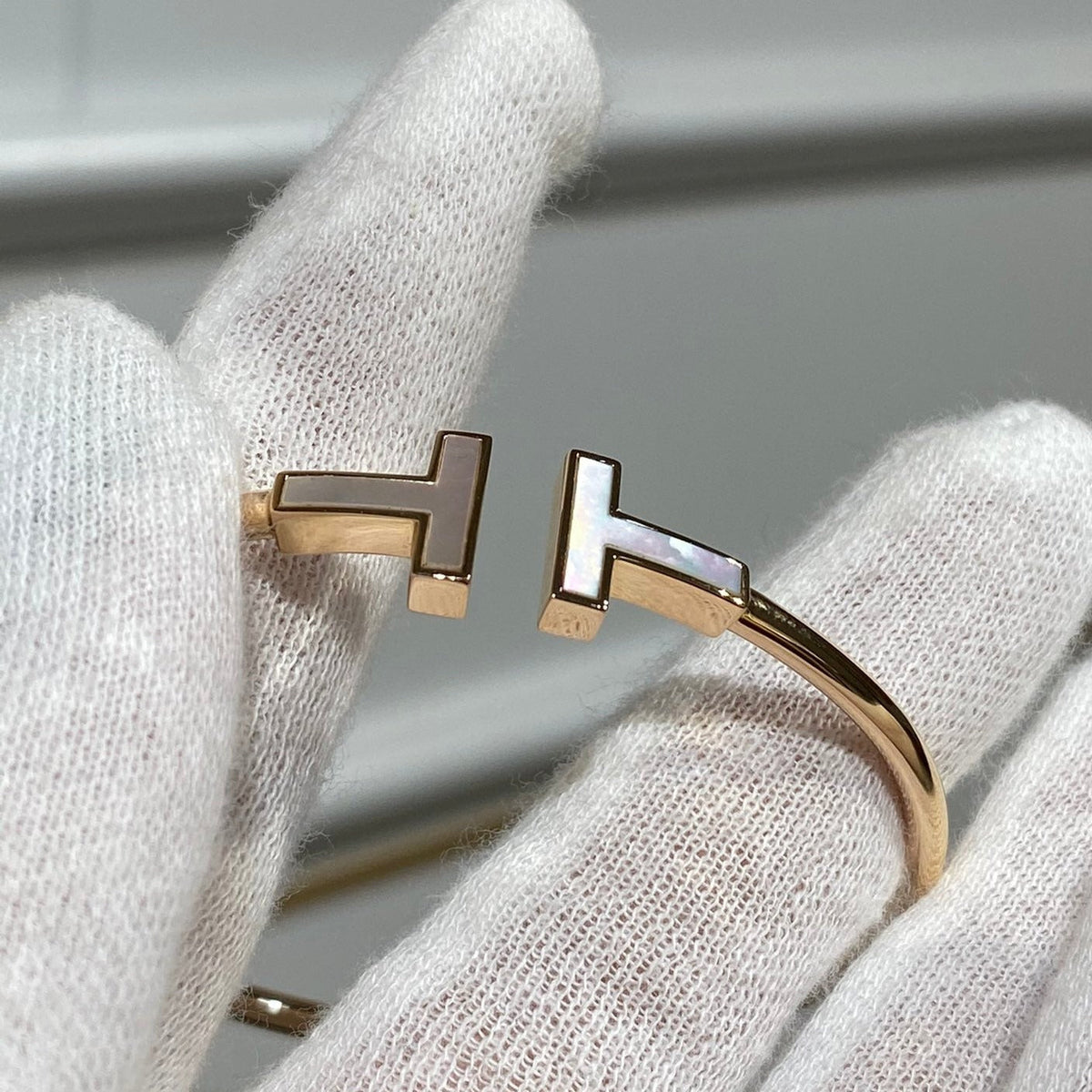 [Reverie Jewels]T BRACELET 1.8MM MOP PINK GOLD