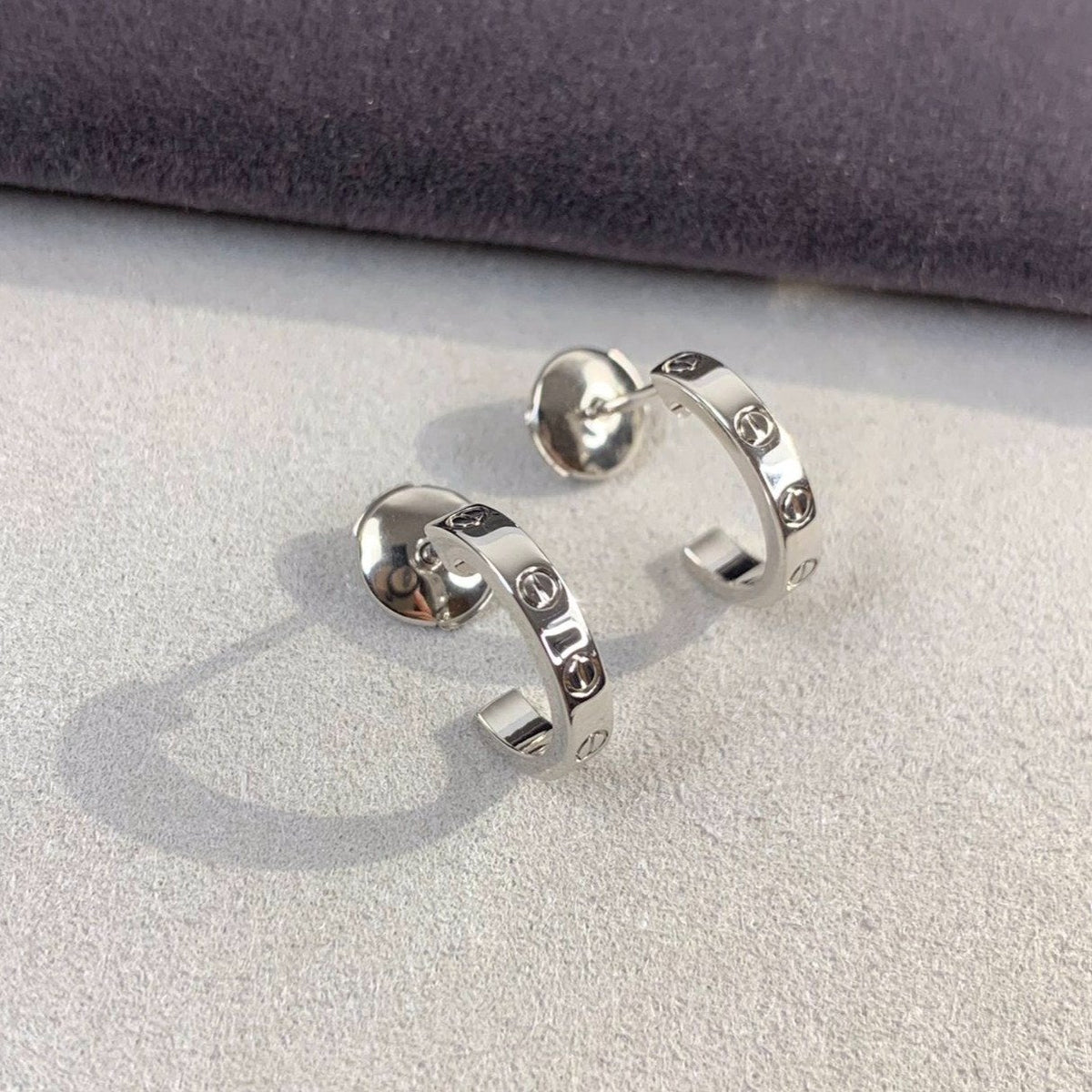 [⭐Reverie Jewels]LOVE EARRINGS 2.65MM SILVER