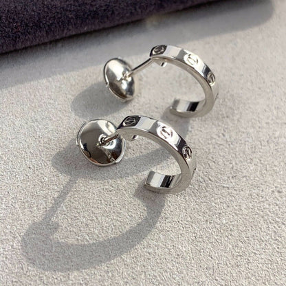 [⭐Reverie Jewels]LOVE EARRINGS 2.65MM SILVER
