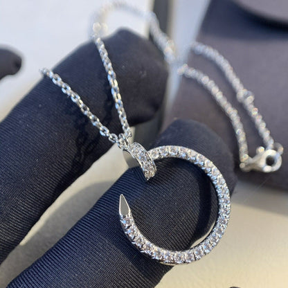 [⭐Reverie Jewels]JUSTE NECKLACE SILVER DIAMONDS
