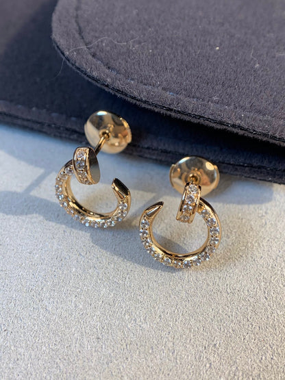 [⭐Reverie Jewels]JUSTE EARRINGS GOLD DIAMONDS