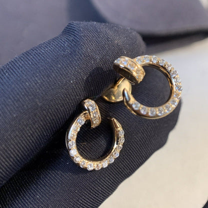 [⭐Reverie Jewels]JUSTE EARRINGS GOLD DIAMONDS