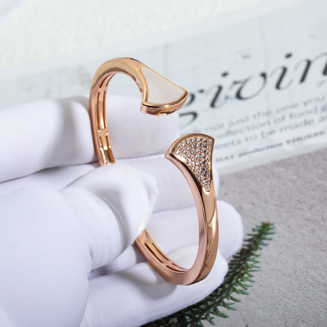 [⭐Reverie Jewels]DREAM BRACELET OPEN PINK GOLD MOP DIAMOND
