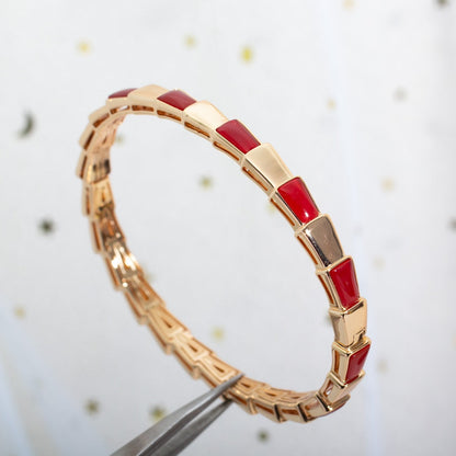 [⭐Reverie Jewels]SERPENTI BRACELET PINK GOLD RUBELLITE