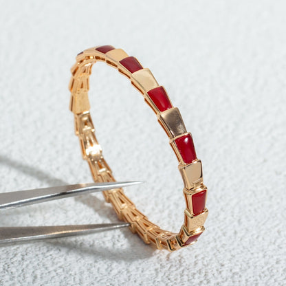 [⭐Reverie Jewels]SERPENTI BRACELET PINK GOLD RUBELLITE