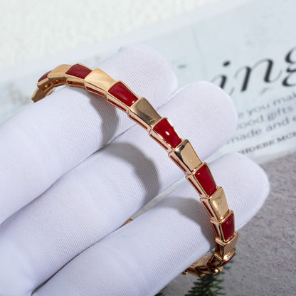 [⭐Reverie Jewels]SERPENTI BRACELET PINK GOLD RUBELLITE