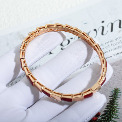[⭐Reverie Jewels]SERPENTI BRACELET PINK GOLD RUBELLITE