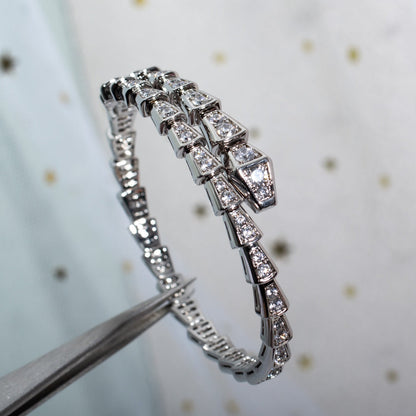[⭐Reverie Jewels]SERPENTI BRACELET 6MM SILVER DIAMOND