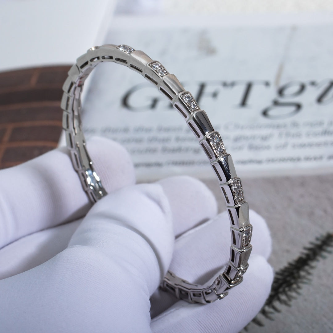 [⭐Reverie Jewels]SERPENTI BRACELET SILVER DIAMOND