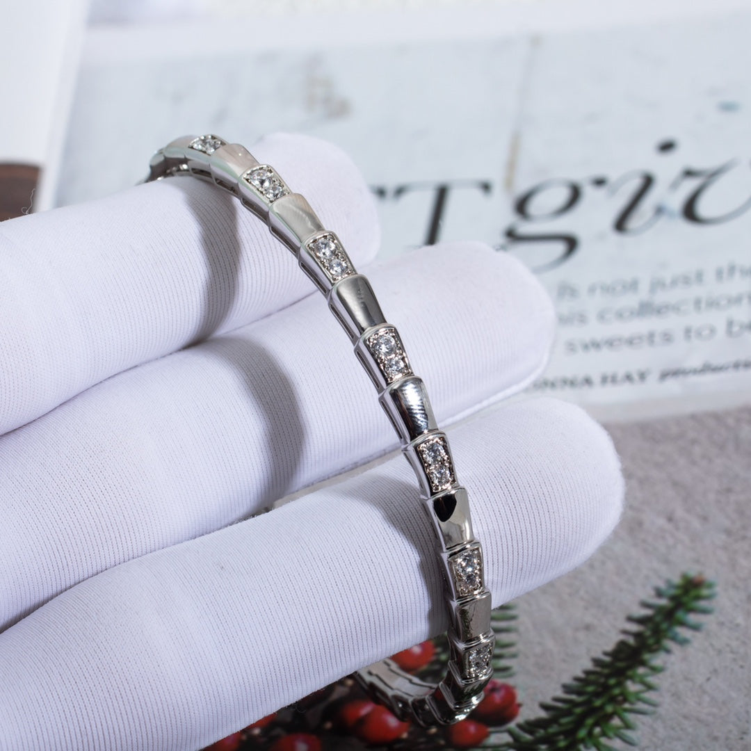[⭐Reverie Jewels]SERPENTI BRACELET SILVER DIAMOND