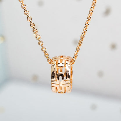 [⭐Reverie Jewels]PARENTESI NECKLACE PINK GOLD