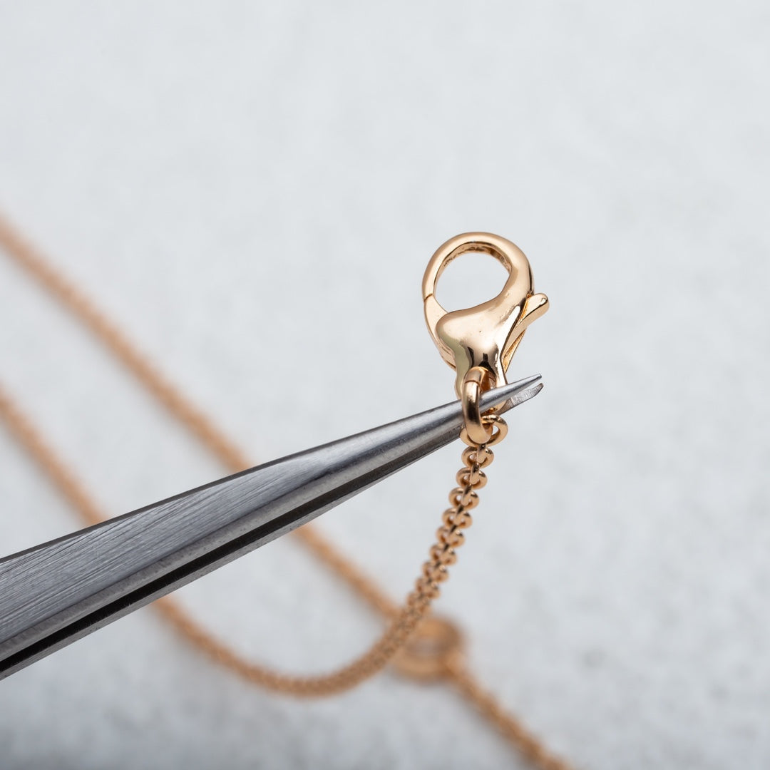 [⭐Reverie Jewels]PARENTESI NECKLACE PINK GOLD