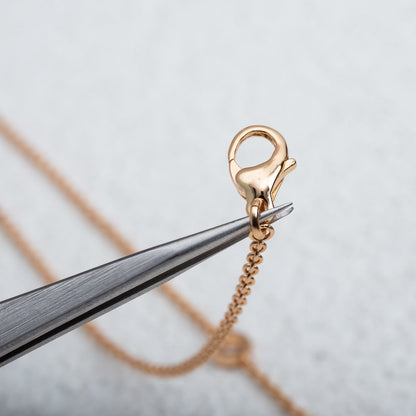 [⭐Reverie Jewels]PARENTESI NECKLACE PINK GOLD