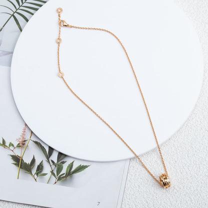 [⭐Reverie Jewels]PARENTESI NECKLACE PINK GOLD