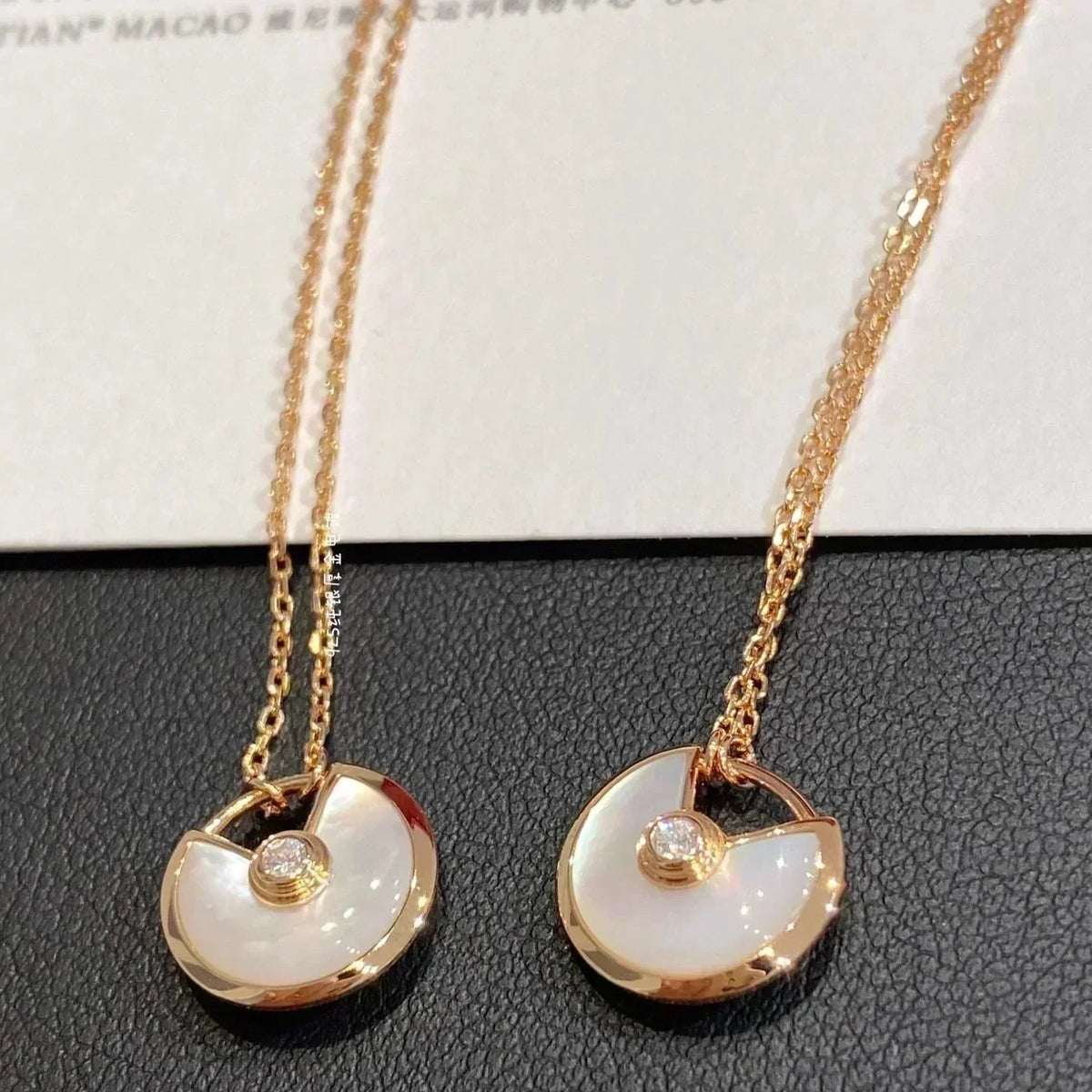 [⭐Reverie Jewels]AMULETTE ROSE GOLD MOP NECKLACE