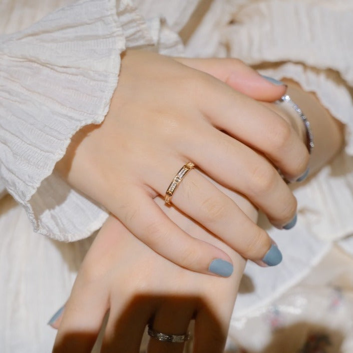 [⭐Reverie Jewels]LOVE RING 2.65MM DIAMOND