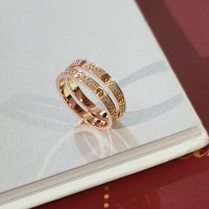 [⭐Reverie Jewels]LOVE RING 2.65MM DIAMOND