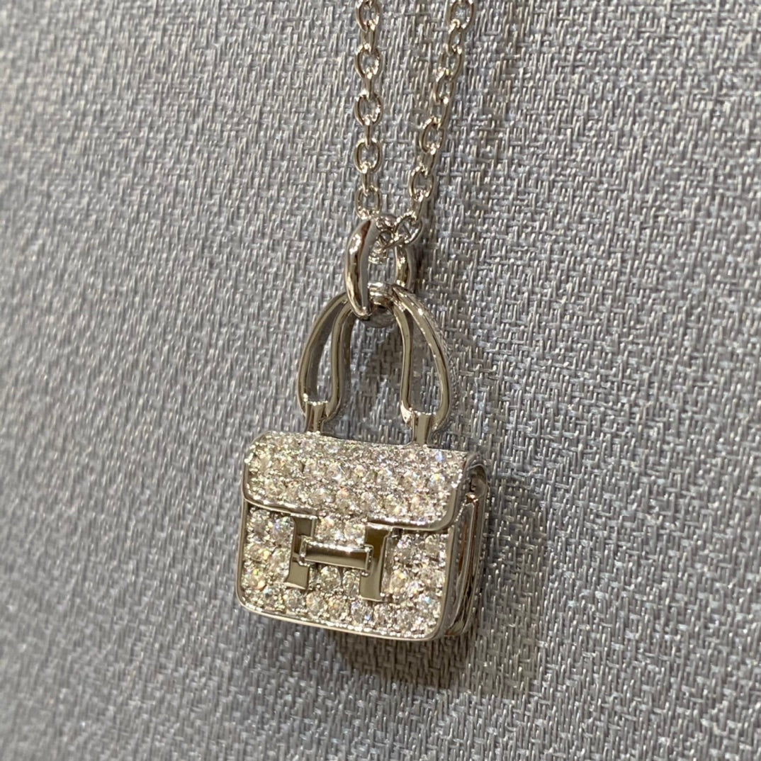 [⭐Reverie Jewels]CONSTANCE PEDANT DIAMOND NECKLACE