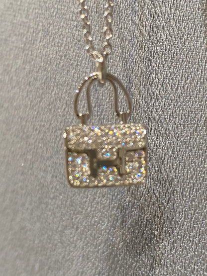 [⭐Reverie Jewels]CONSTANCE PEDANT DIAMOND NECKLACE