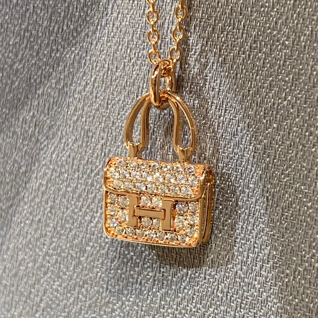 [⭐Reverie Jewels]CONSTANCE PEDANT DIAMOND NECKLACE