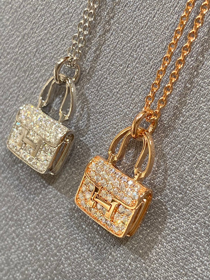 [⭐Reverie Jewels]CONSTANCE PEDANT DIAMOND NECKLACE