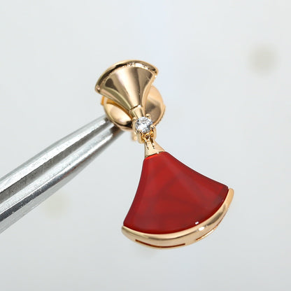 [⭐Reverie Jewels]DREAM Carnelian PINK GOLD EARRINGS