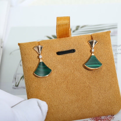 [⭐Reverie Jewels]DREAM MALACHITE PINK GOLD EARRINGS