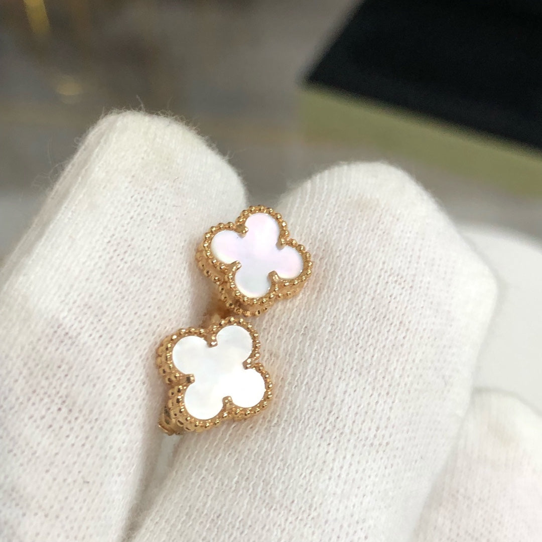 [⭐Reverie Jewels]CLOVER MINI GOLD EARRINGS