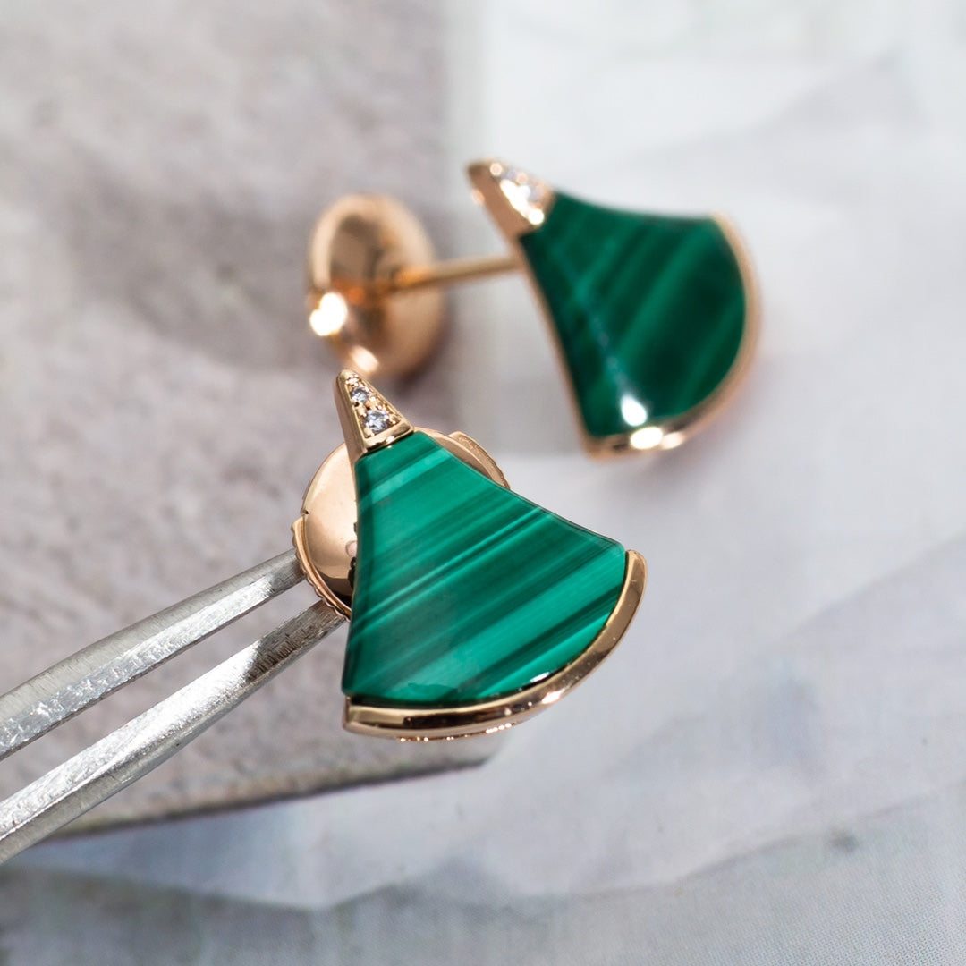[⭐Reverie Jewels]DIVAS DREAM EARRINGS PINK GOLD