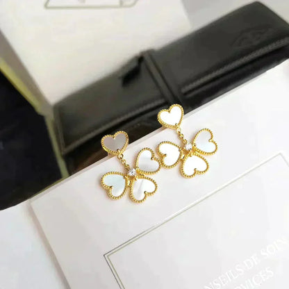 [⭐Reverie Jewels]CLOVER SWEET WHITE MOP EARRINGS