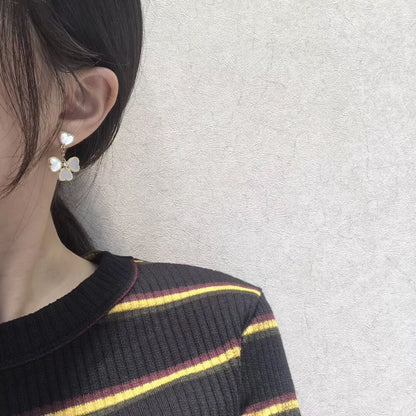 [⭐Reverie Jewels]CLOVER SWEET WHITE MOP EARRINGS