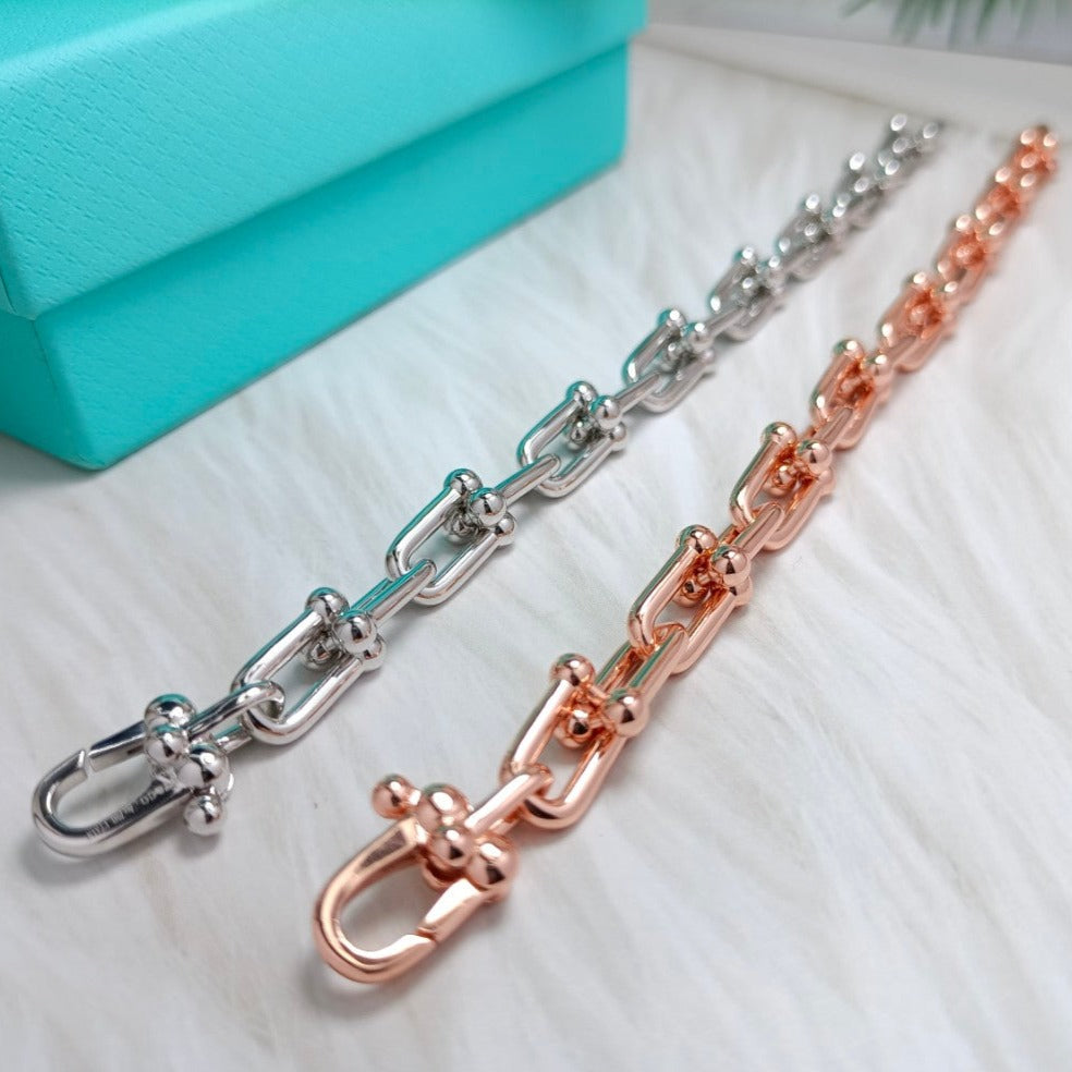 [Reverie Jewels]HARDWEAR BRACELET PINK GOLD AND SILVER