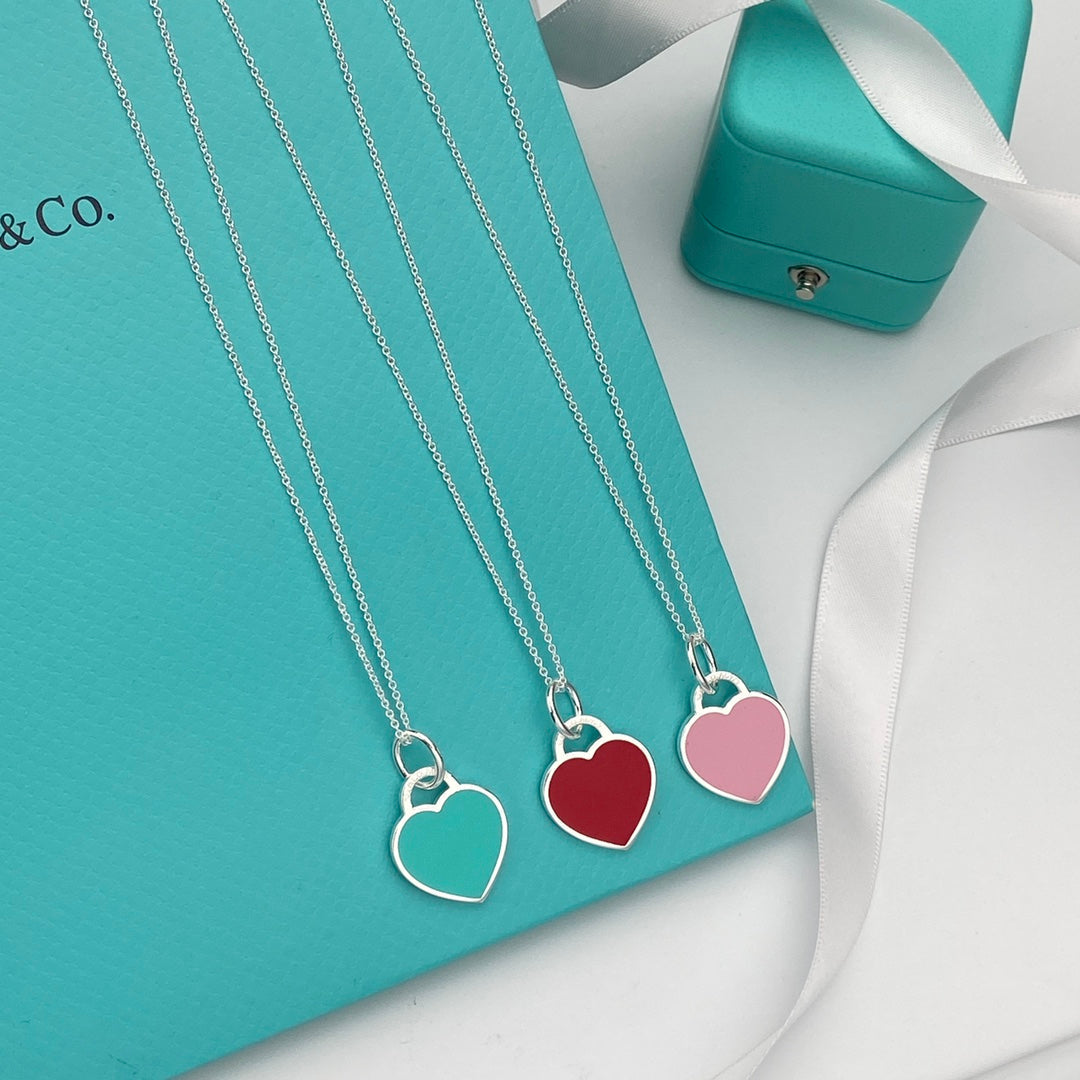 [Reverie Jewels]HEART PEDANT SILVER NECKLACE