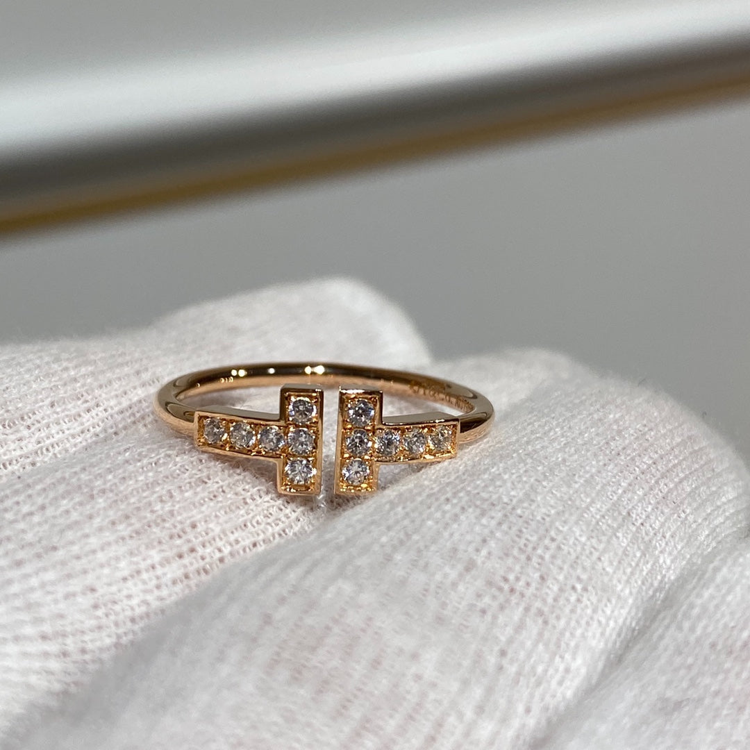 [Reverie Jewels] WIRE RING DIAMOND PINK GOLD