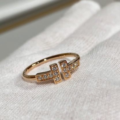 [Reverie Jewels] WIRE RING DIAMOND PINK GOLD