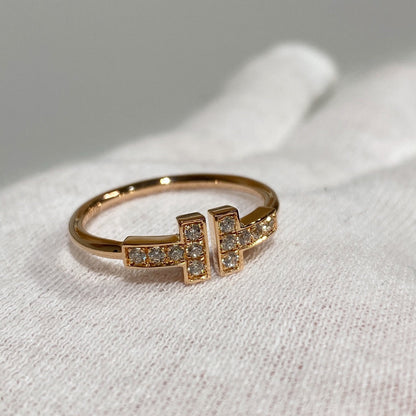 [Reverie Jewels] WIRE RING DIAMOND PINK GOLD