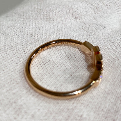 [Reverie Jewels] WIRE RING DIAMOND PINK GOLD