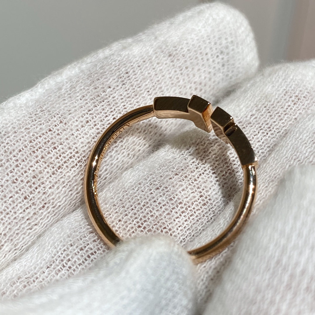 [Reverie Jewels] WIRE RING DIAMOND PINK GOLD