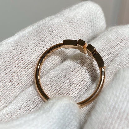 [Reverie Jewels] WIRE RING DIAMOND PINK GOLD