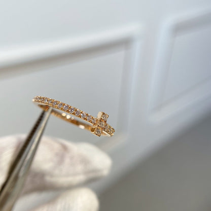 [Reverie Jewels]T RING DIAMOND PINK GOLD
