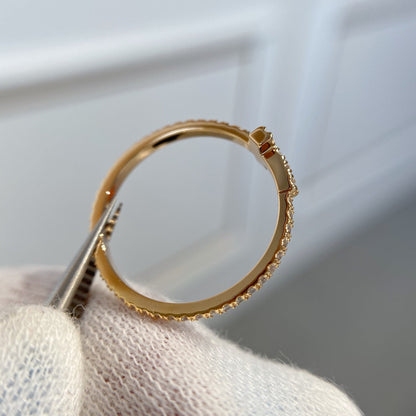 [Reverie Jewels]T RING DIAMOND PINK GOLD