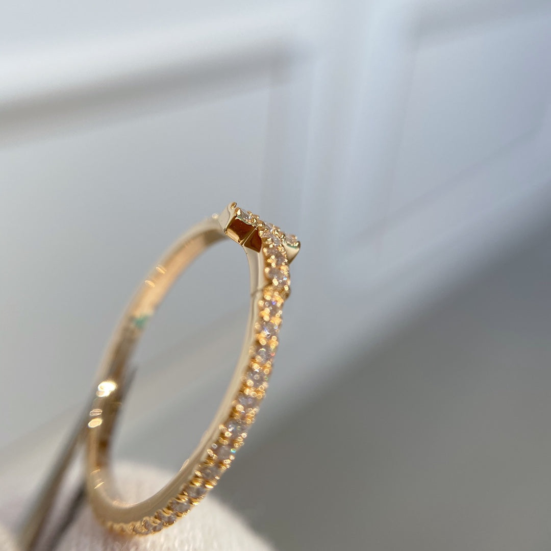 [Reverie Jewels]T RING DIAMOND PINK GOLD