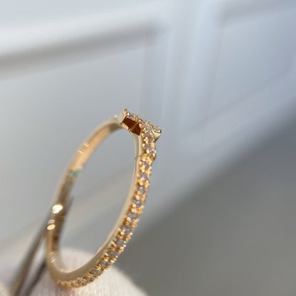 [Reverie Jewels]T RING DIAMOND PINK GOLD