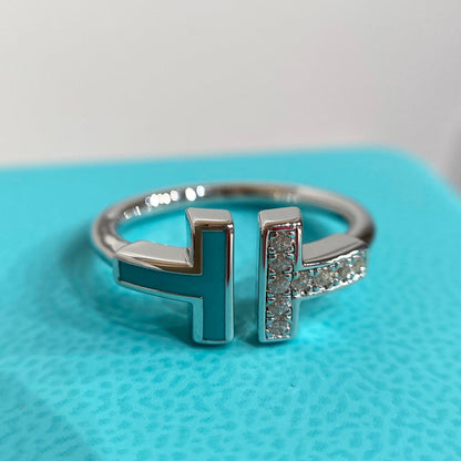 [Reverie Jewels] WIRE TURQUOISE DIAMOND RING SILVER